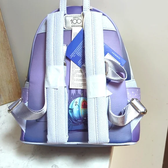NWT Loungefly Disney's 100th Cinderella Lenticular Mini Backpack Bag - Picture 6 of 8